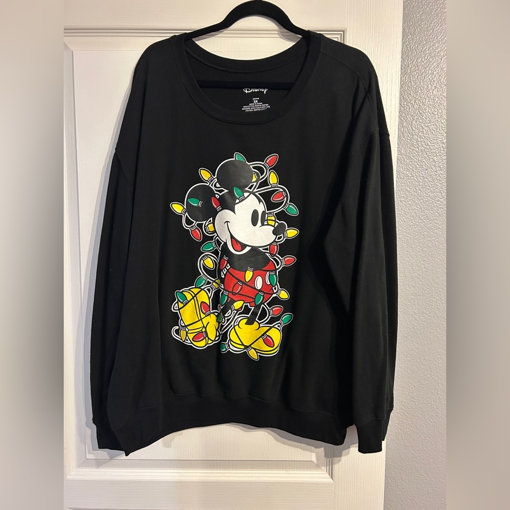 Black Mickey Mouse Sweatshirt Christmas